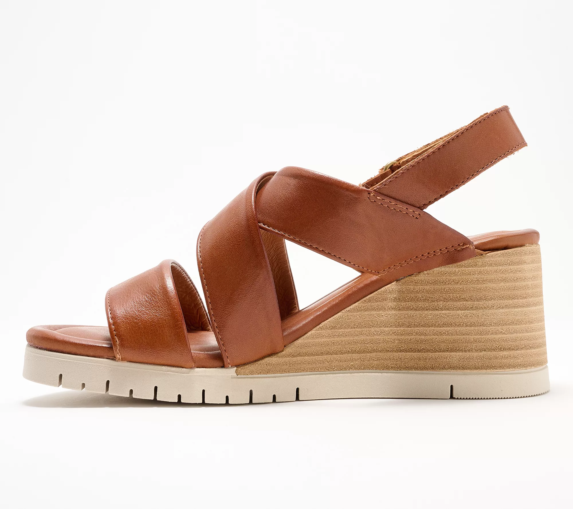 "As Is" Miz Mooz Leather Wedge Sandals - Morgana