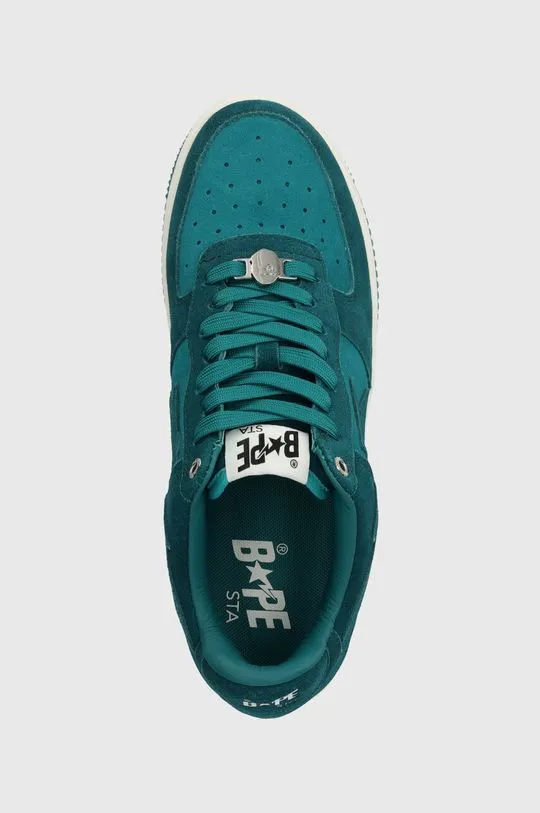 A Bathing Ape suede sneakers BAPE STA #3 001FWI701008I turquoise color 0