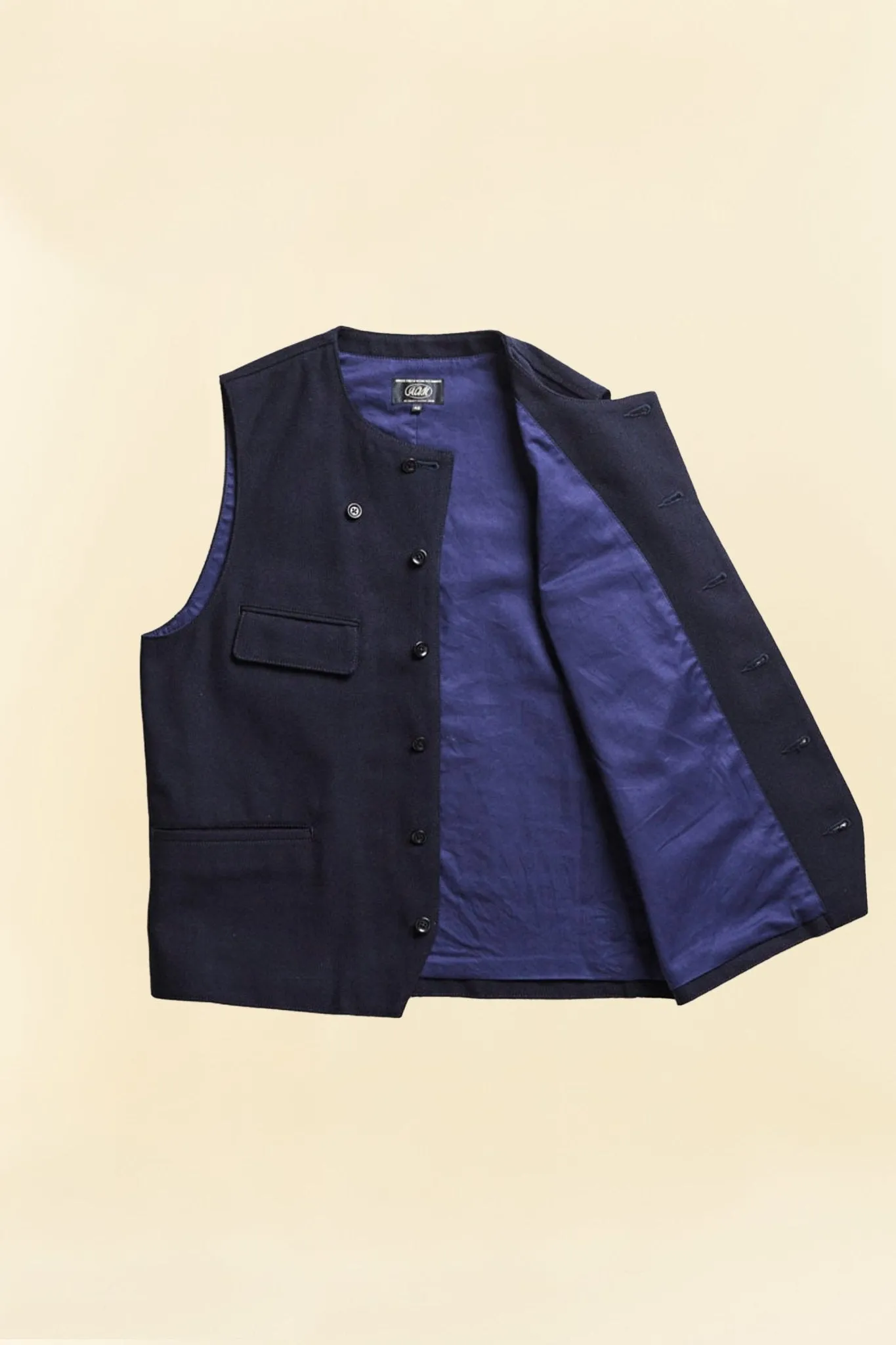 Addict Clothes ACVM Herringbone Vest - Navy