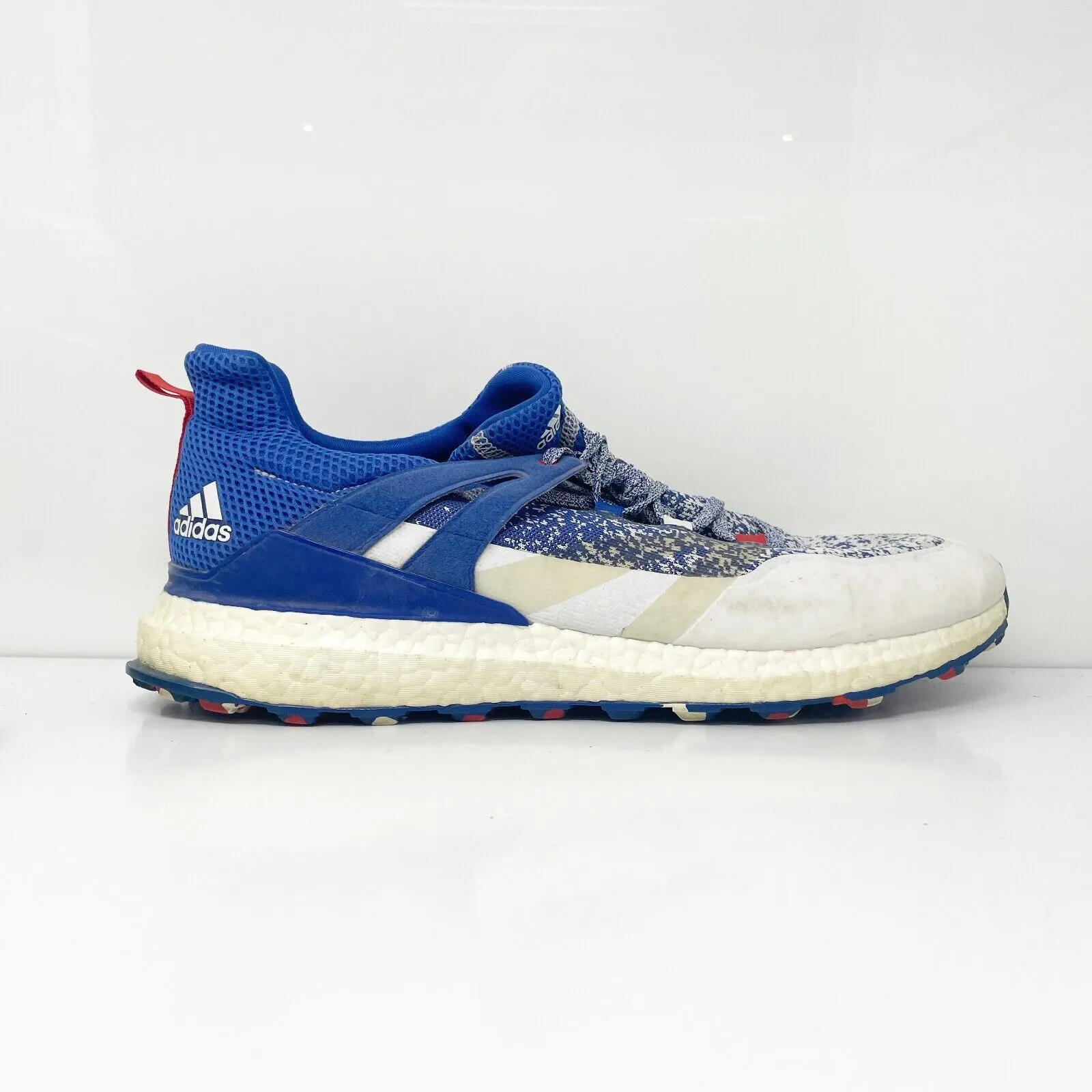 Adidas Mens Crossknit Boost DB1419 Blue Running Shoes Sneakers Size 11.5