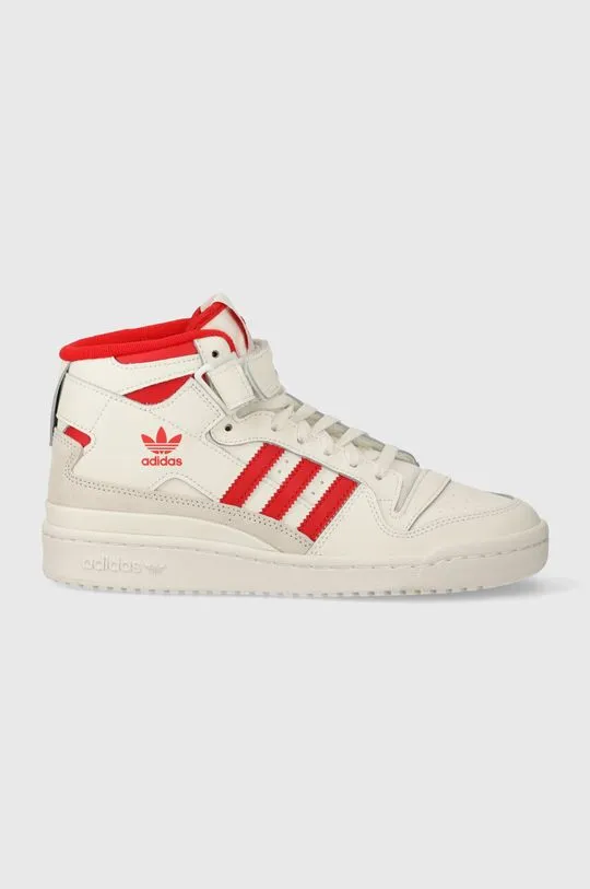 adidas Originals leather sneakers Forum Mid white color IG6497