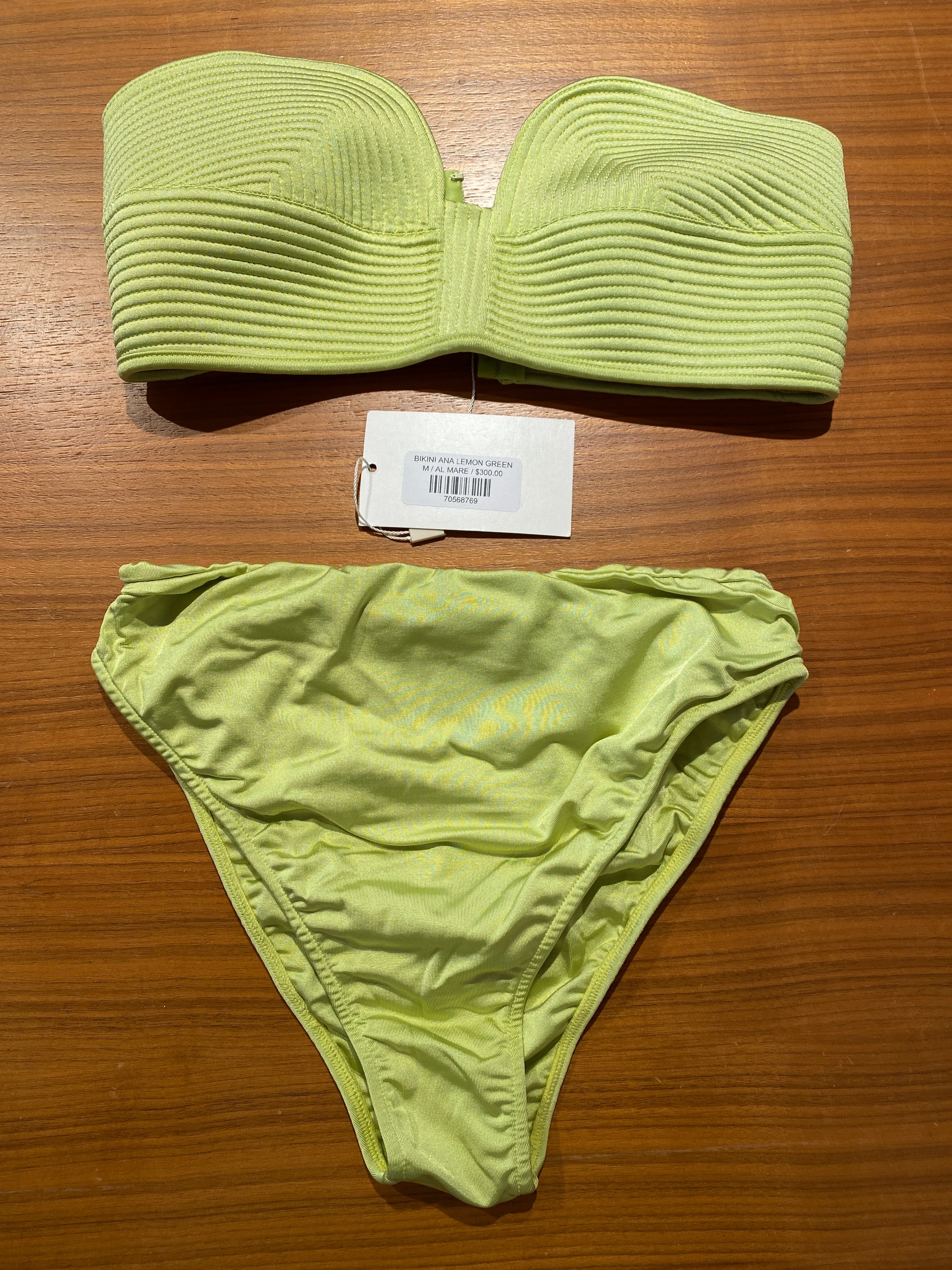 AL MARE Ana Bikini Lemon Green