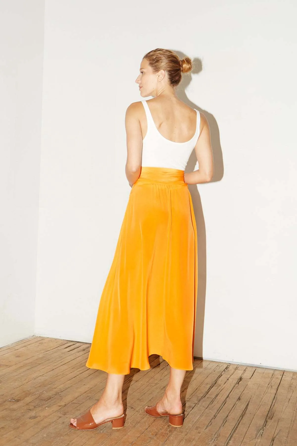 Alma Skirt - Citric Orange