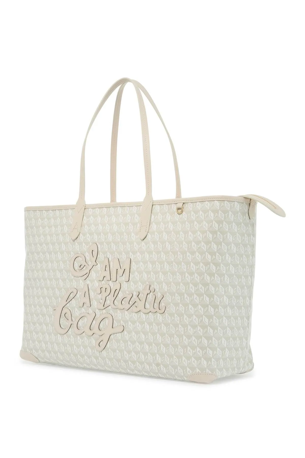 Anya Hindmarch    Anya Hindmarch I Am A Plastic Bag Motif Tote Bag