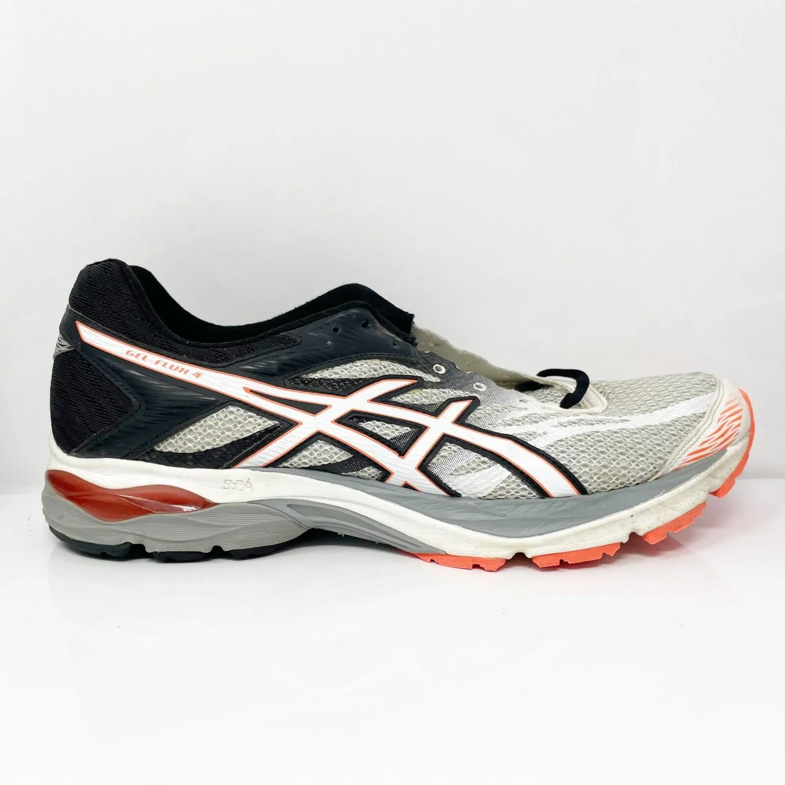 Asics Womens Gel Flux 4 T764N Gray Running Shoes Sneakers Size 12