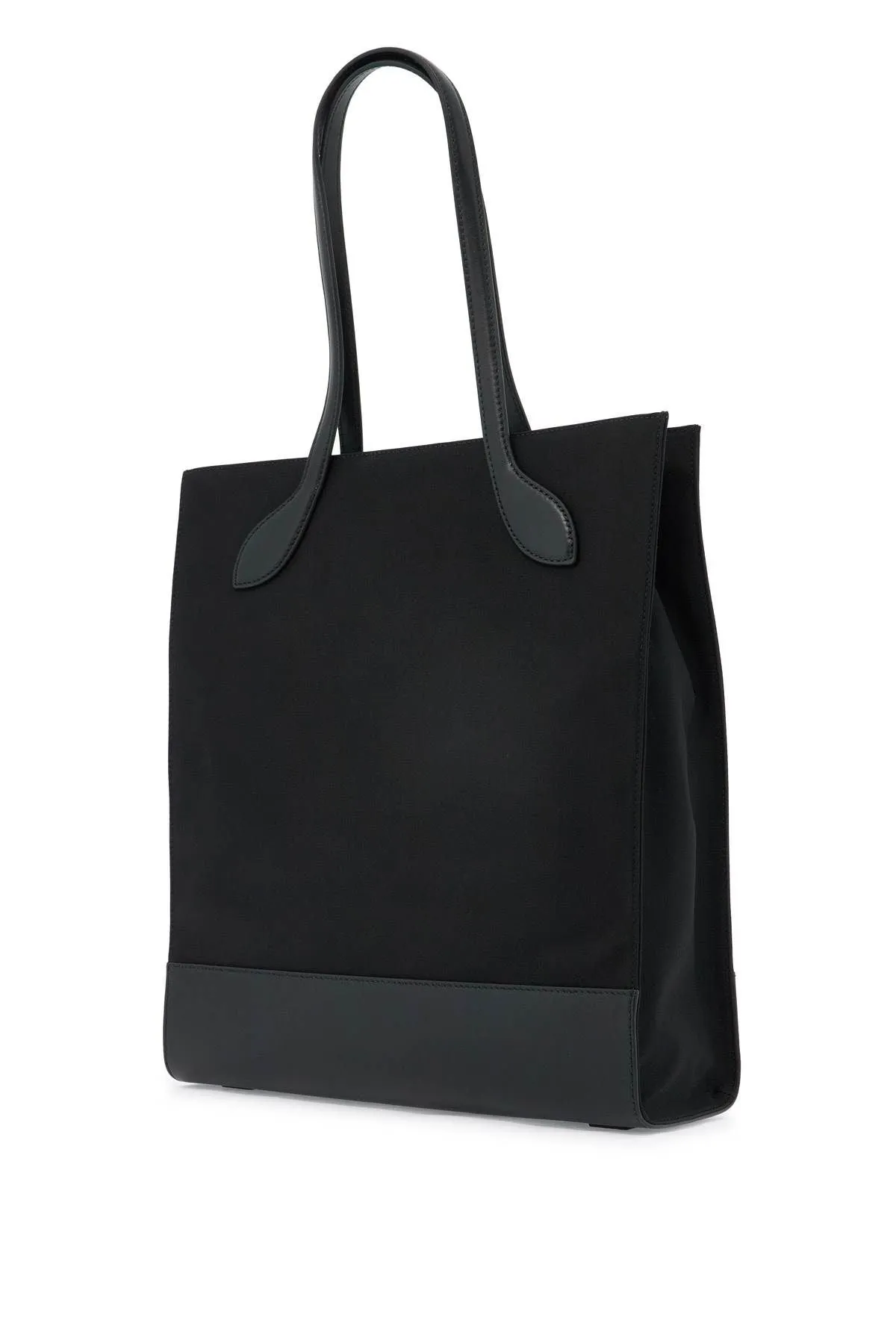 Bally    Bally N/S Nylon And Leather Tote Bag