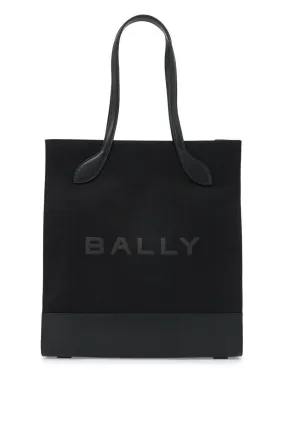 Bally    Bally N/S Nylon And Leather Tote Bag