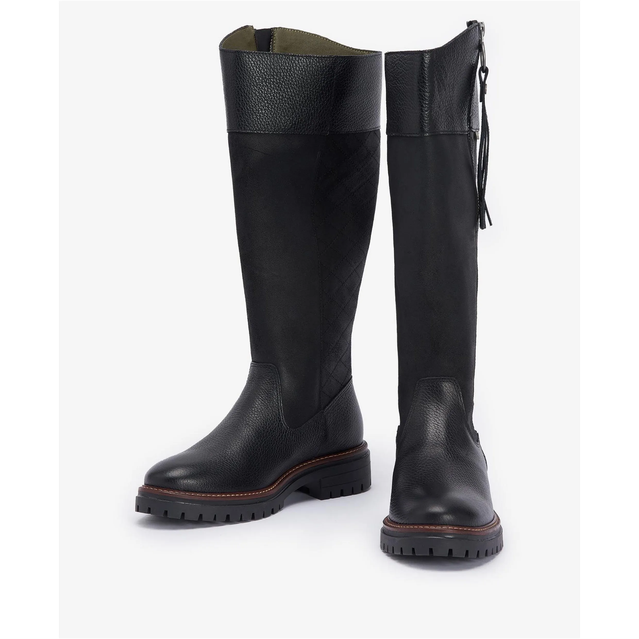 Barbour Ingrid Knee-High Boots In Black LFO0727BK52