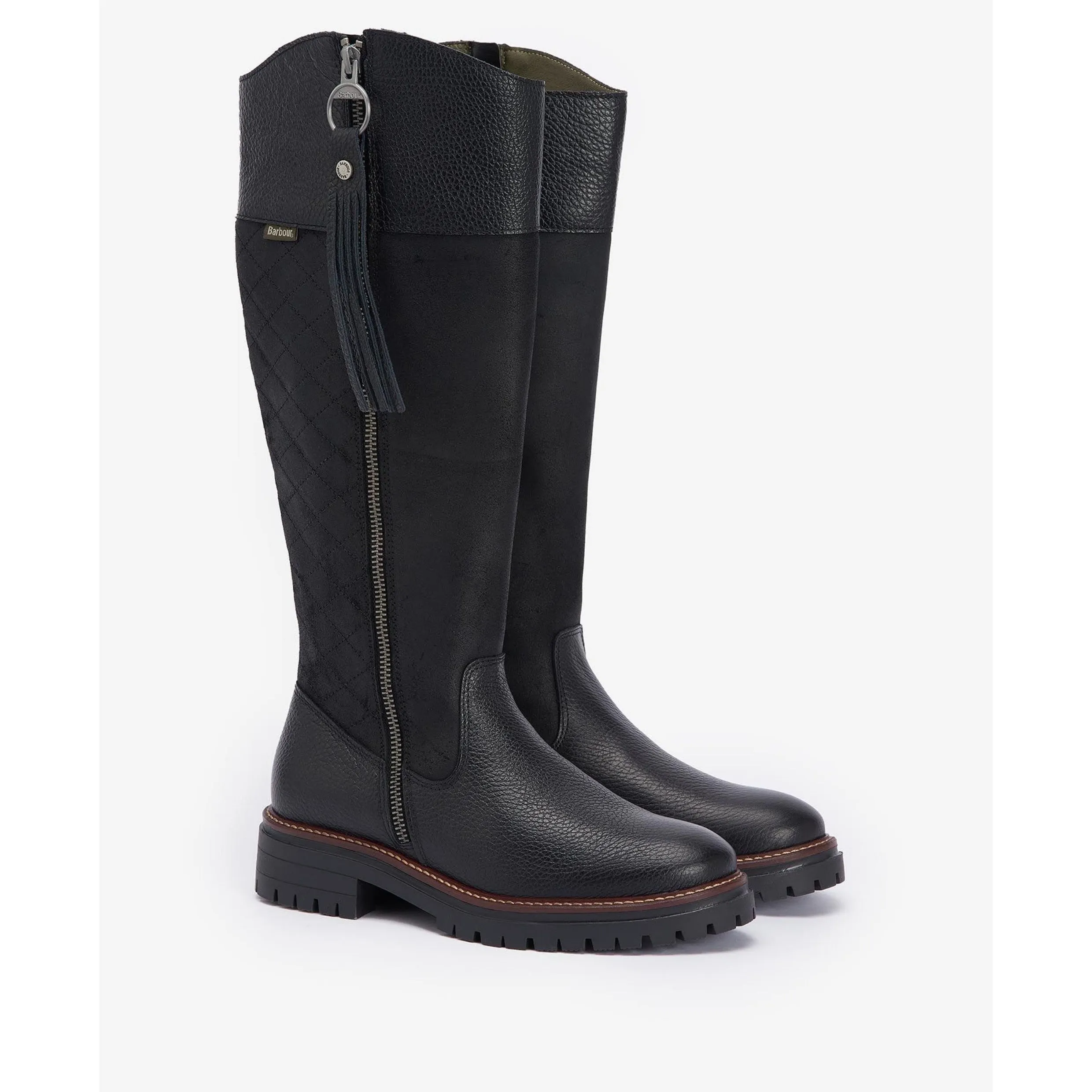 Barbour Ingrid Knee-High Boots In Black LFO0727BK52