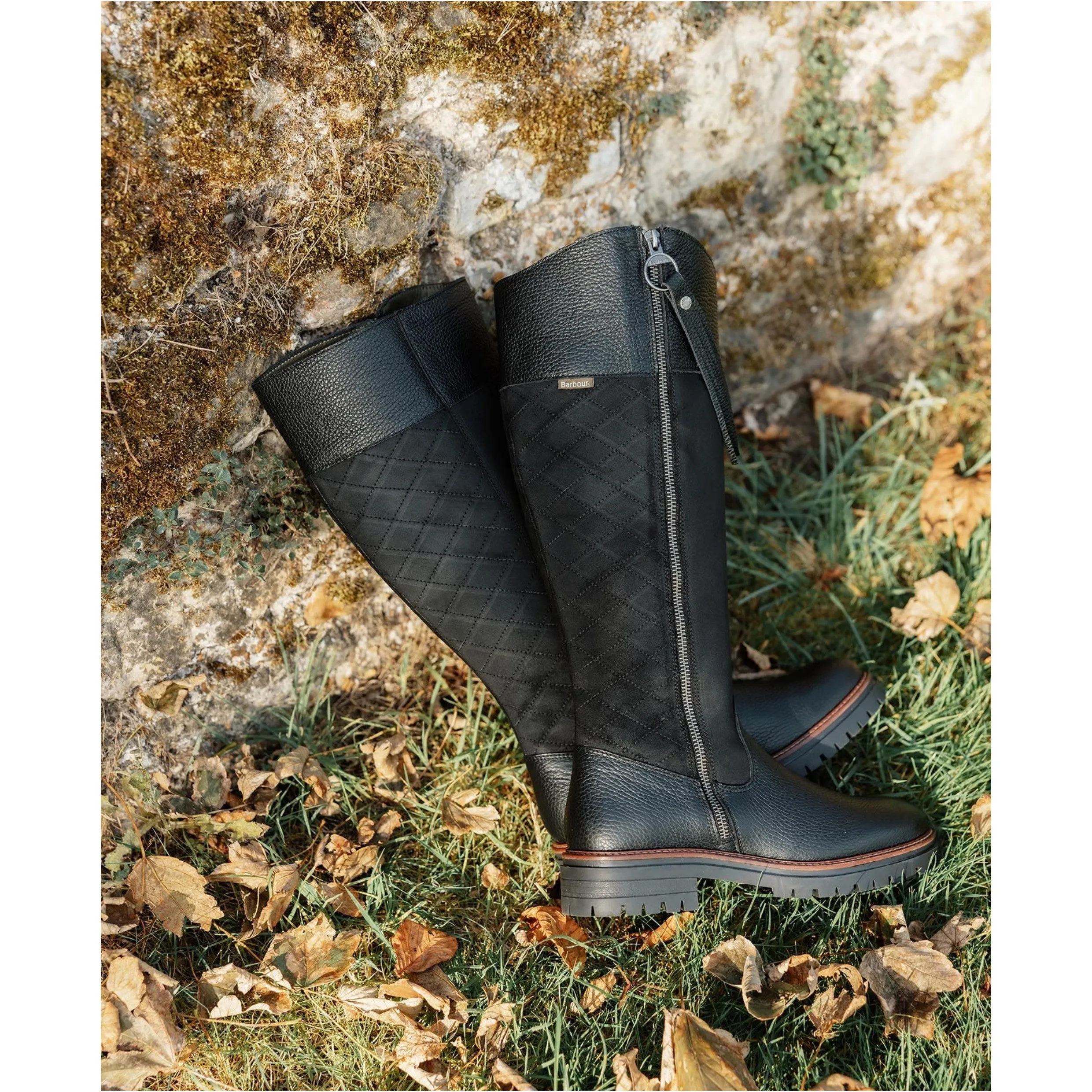 Barbour Ingrid Knee-High Boots In Black LFO0727BK52