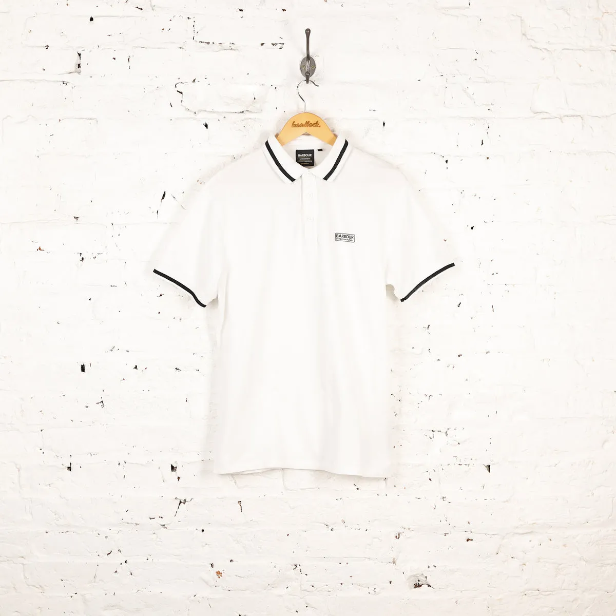 Barbour International Polo Shirt - White - L