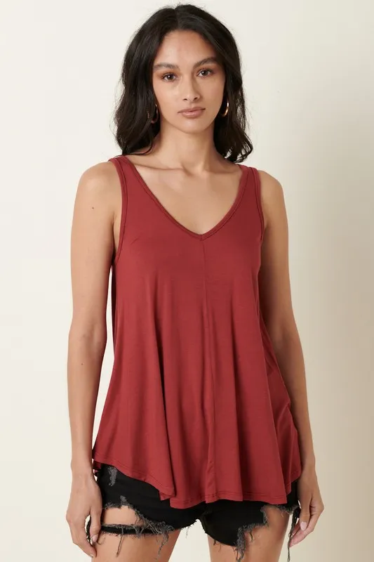 BIKING RED V-NECK TANK