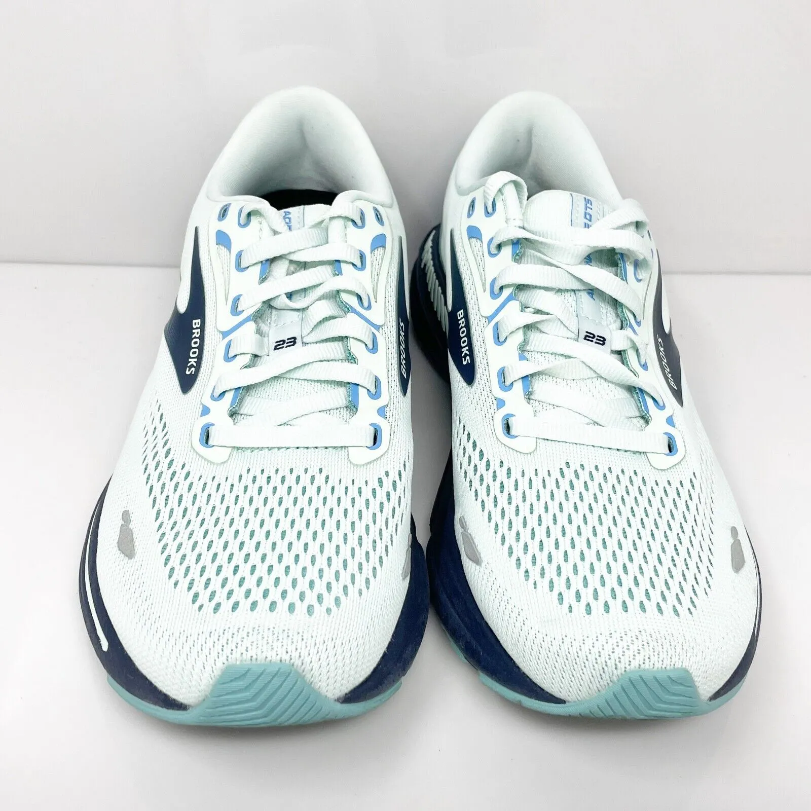 Brooks Womens Adrenaline GTS 23 1203811B471 Blue Running Shoes Sneakers Size 9 B