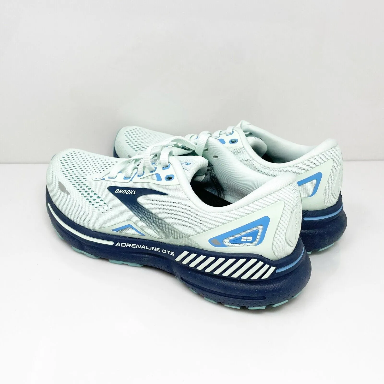 Brooks Womens Adrenaline GTS 23 1203811B471 Blue Running Shoes Sneakers Size 9 B