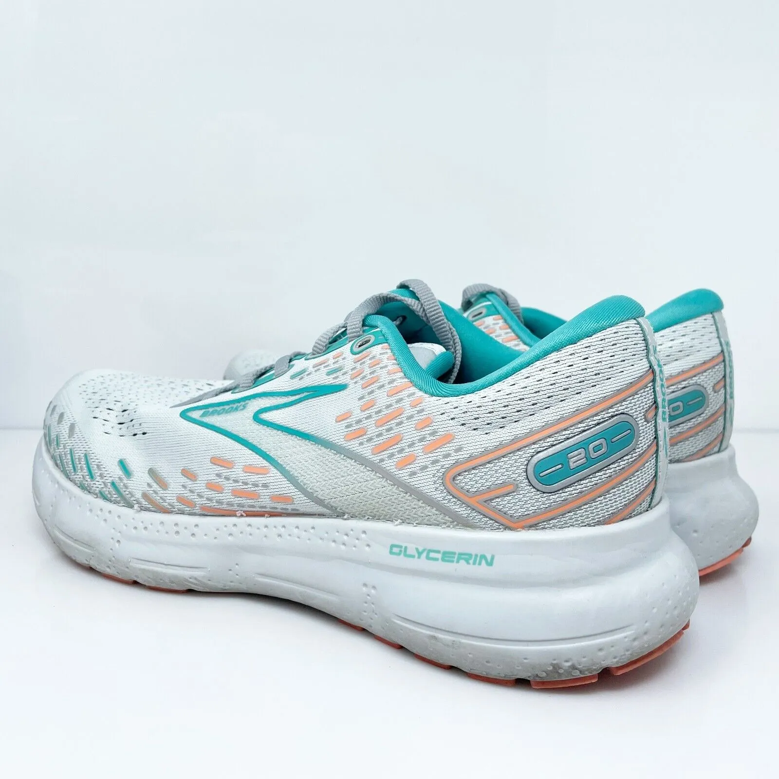 Brooks Womens Glycerin 20 1203691D061 Gray Running Shoes Sneakers Size 9.5 D