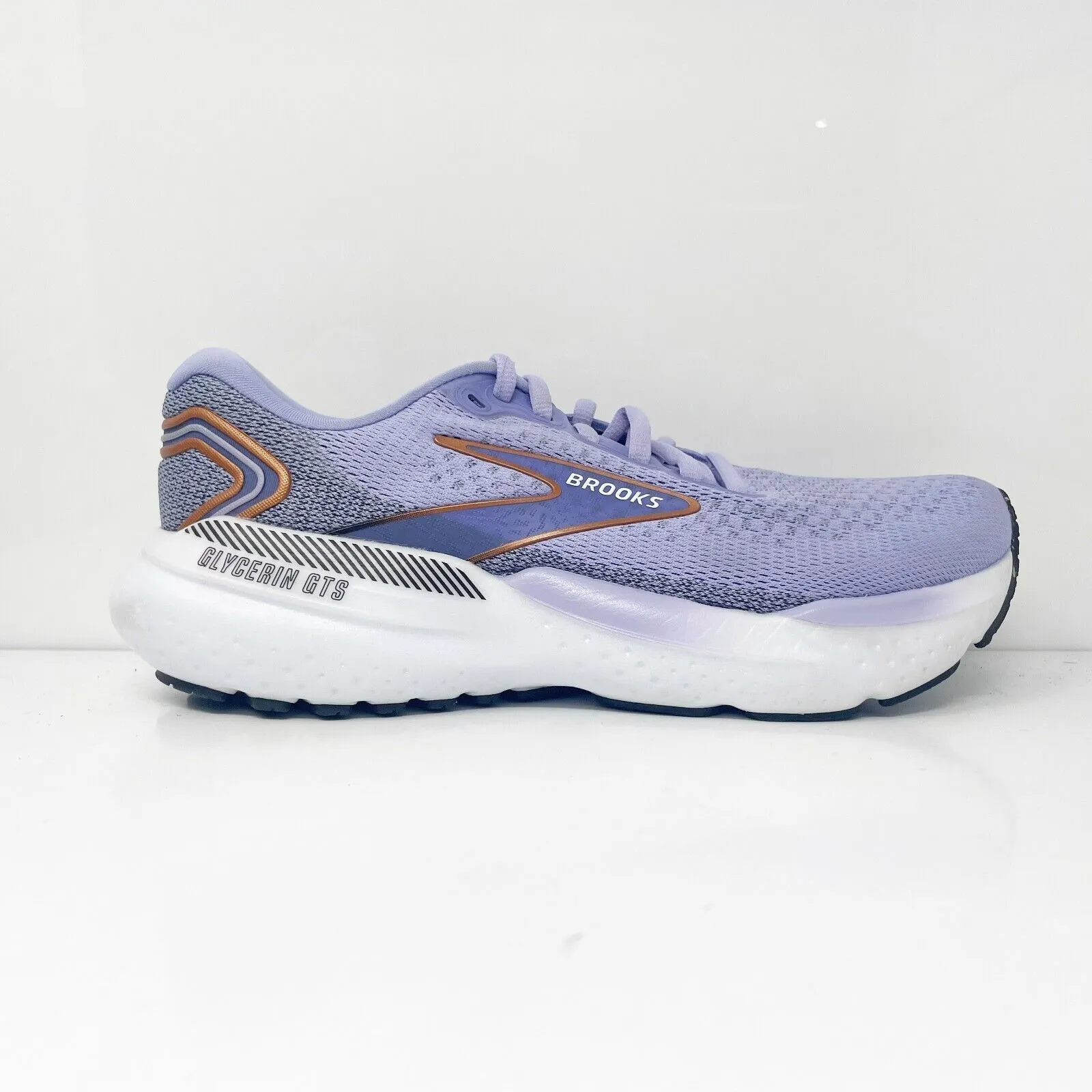 Brooks Womens Glycerin GTS 21 1204091B544 Purple Running Shoes Sneakers Size 7 B