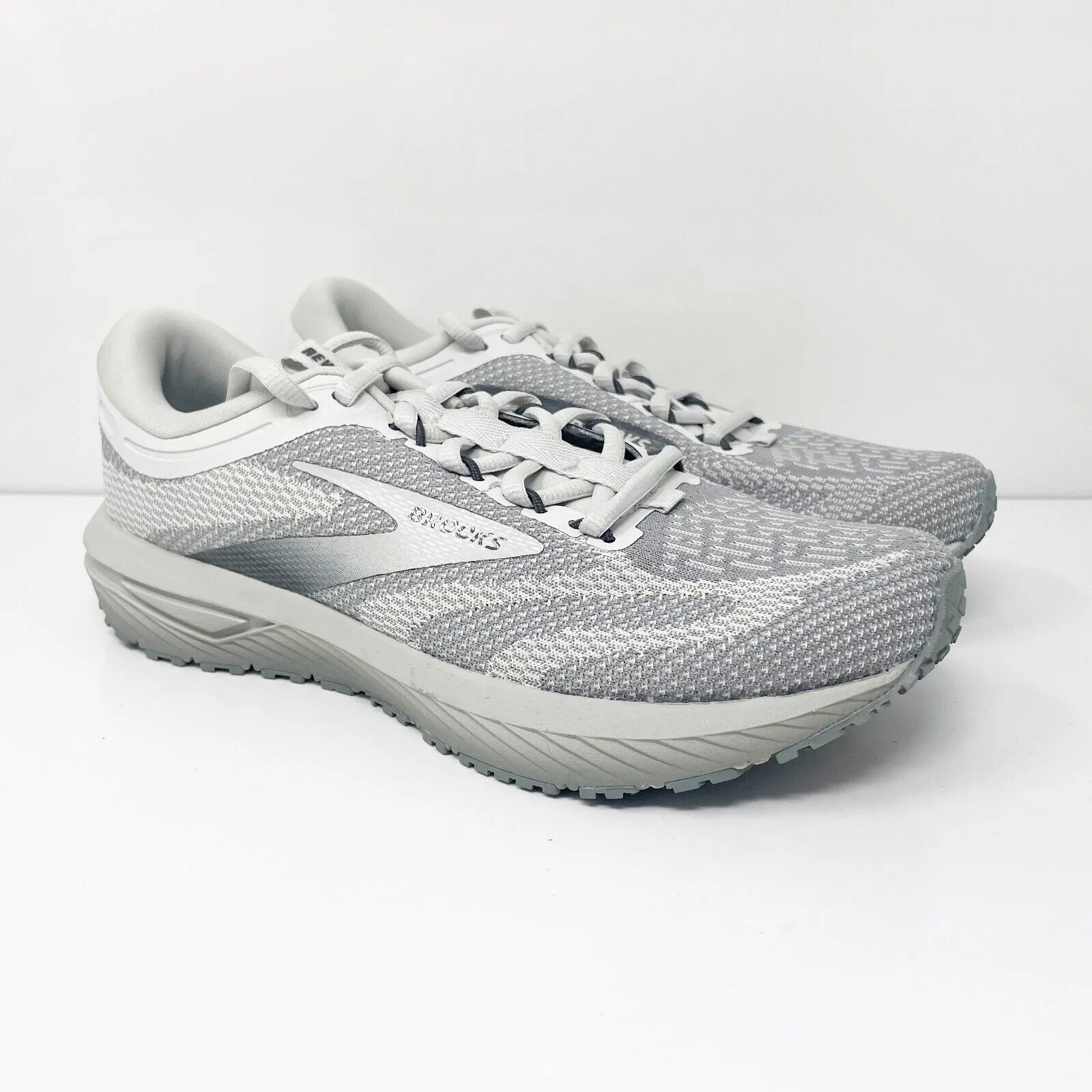 Brooks Womens Revel 7 1204241B036 Gray Running Shoes Sneakers Size 9 B