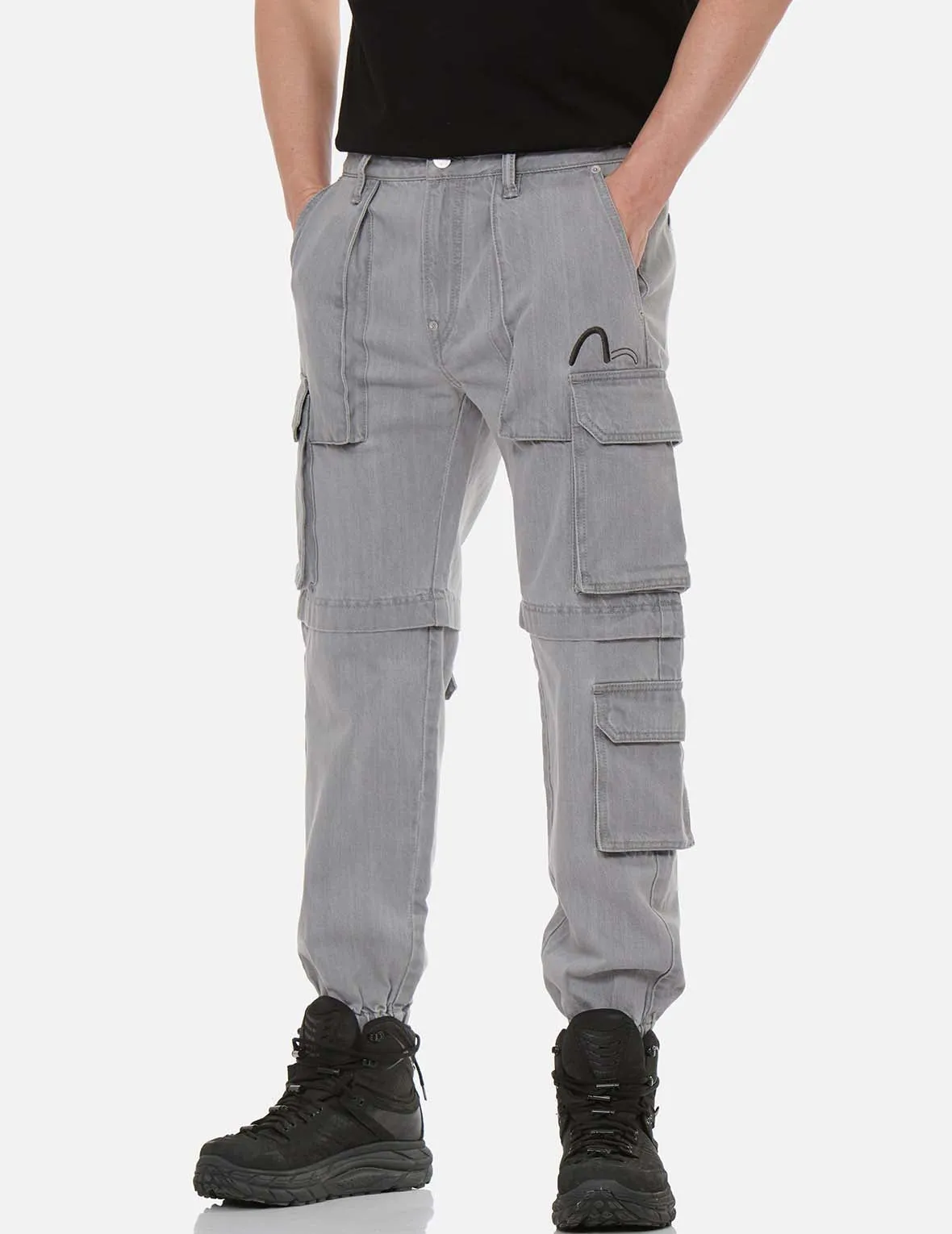 Cargo Denim Jogger Pants