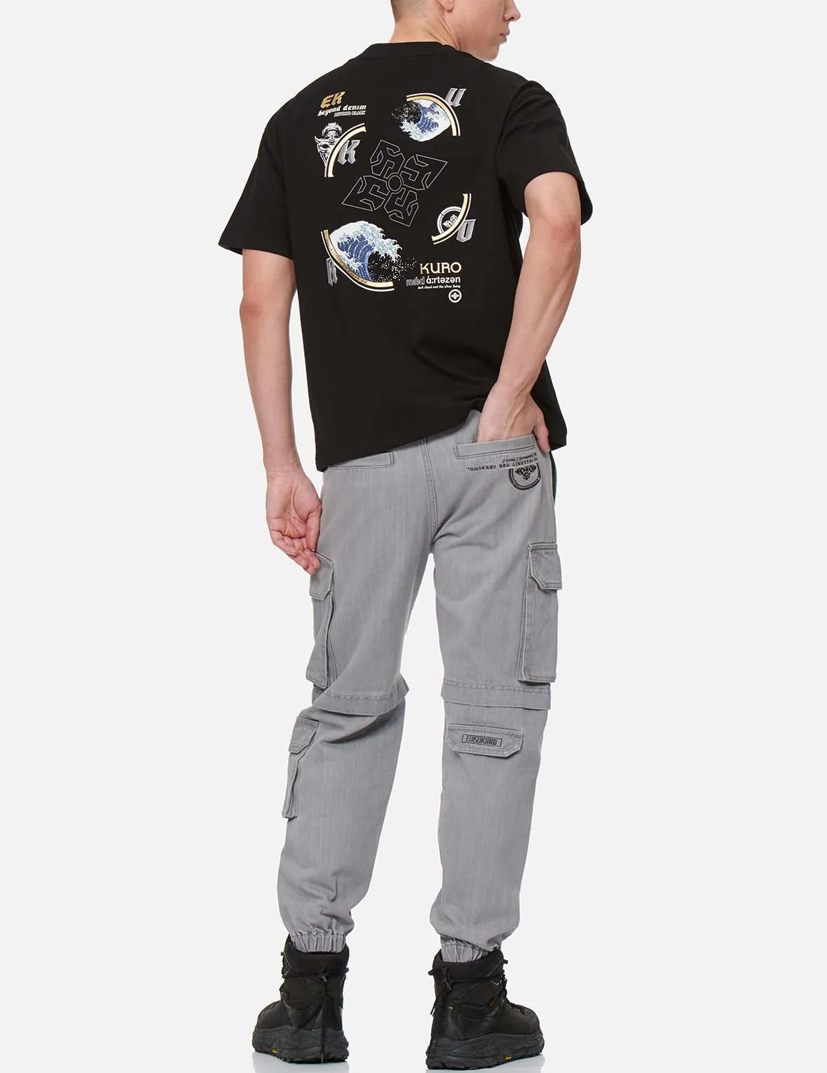 Cargo Denim Jogger Pants