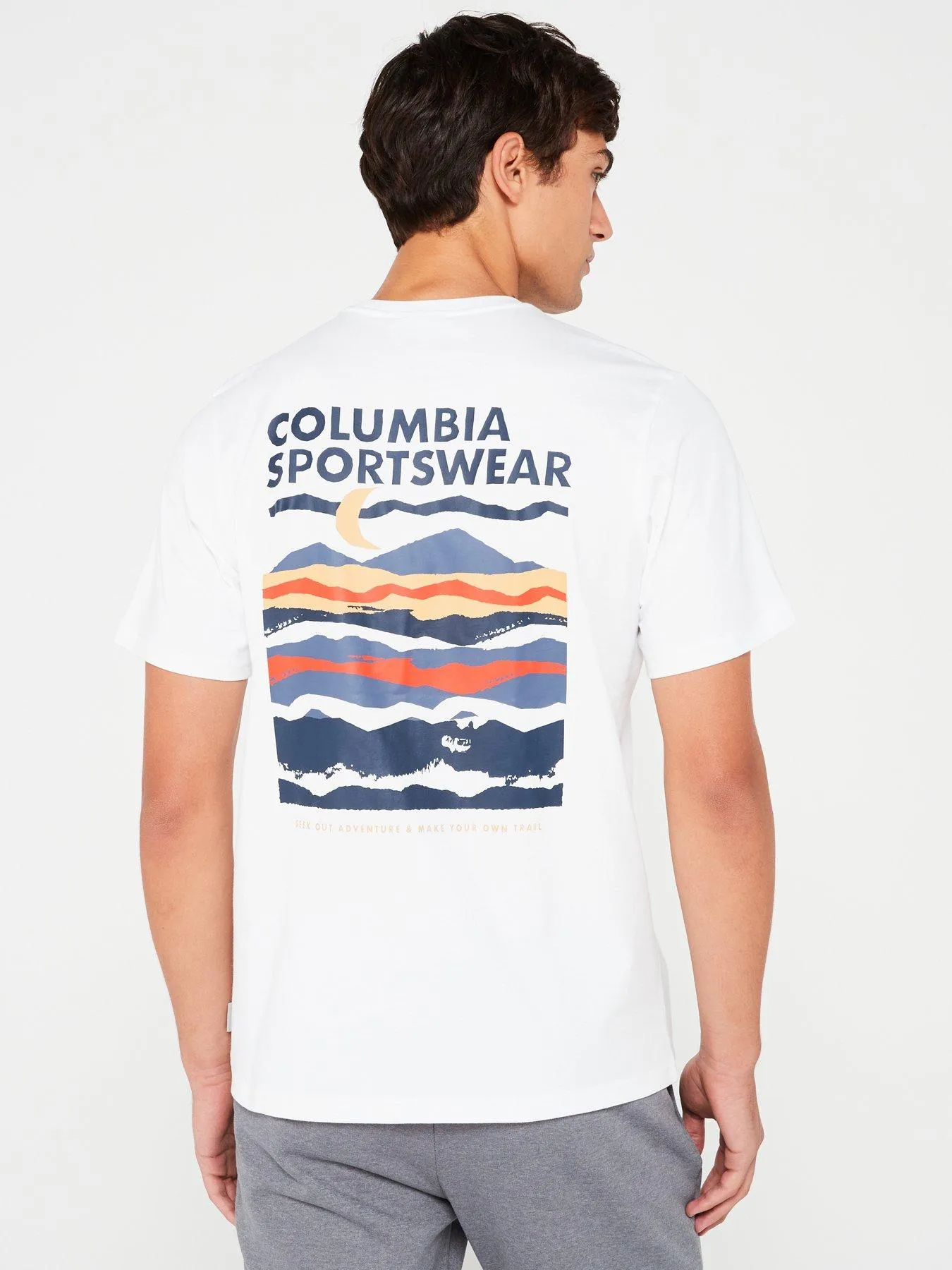 Columbia Men's Explorers Canyon Back Ss T-shirt - White