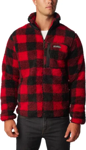 Columbia Men's Winter Pass Print Fleece Full Zip Mountain Red Check Print | Buy Columbia Men's Winter Pass Print Fleec