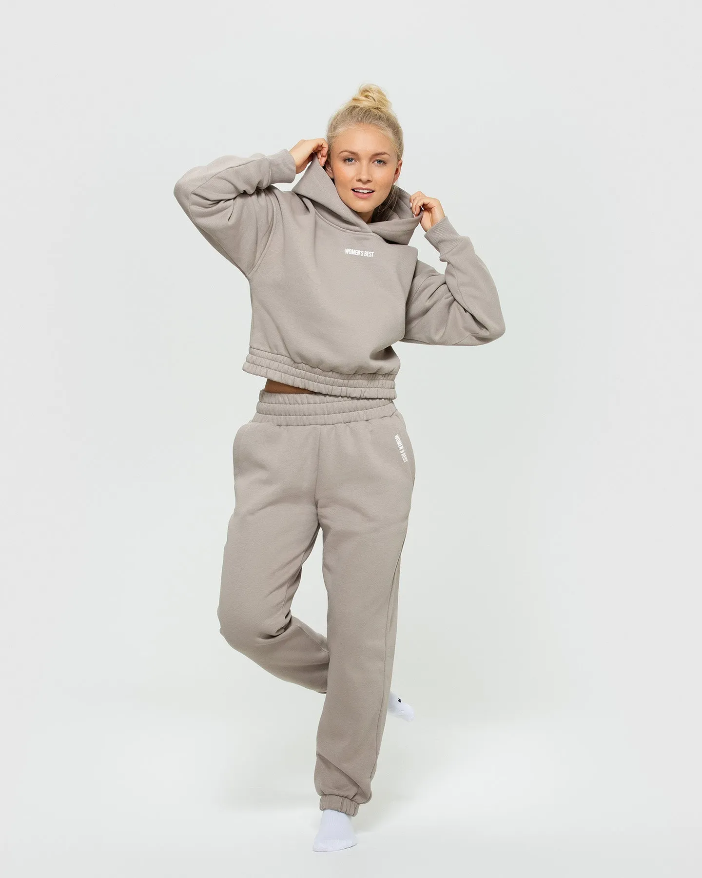 Comfort Cropped Hoodie | Buff