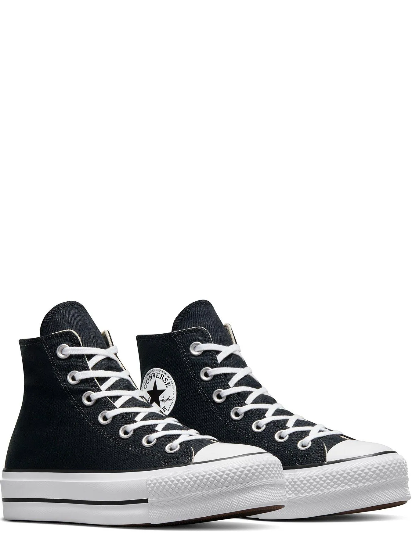 Converse Womens Lift Hi Top Trainers - Black/White