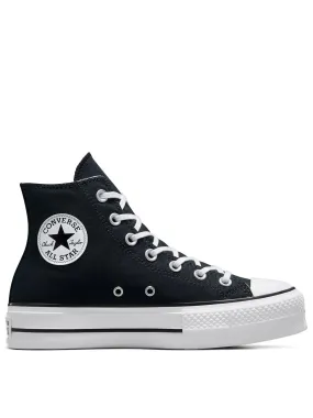 Converse Womens Lift Hi Top Trainers - Black/White