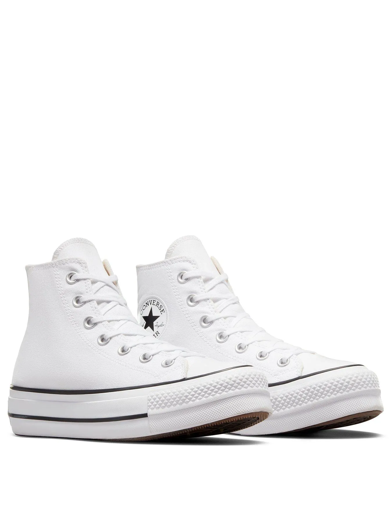 Converse Womens Lift Hi Top Trainers - White/Black