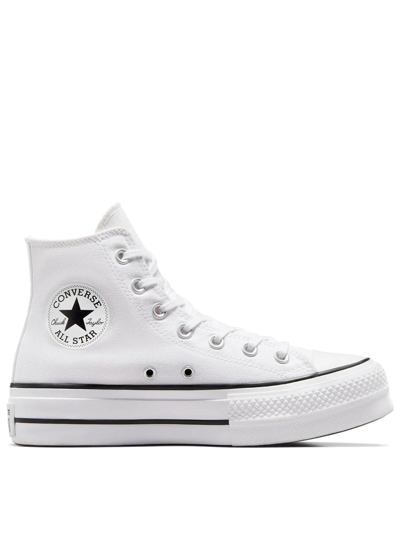 Converse Womens Lift Hi Top Trainers - White/Black