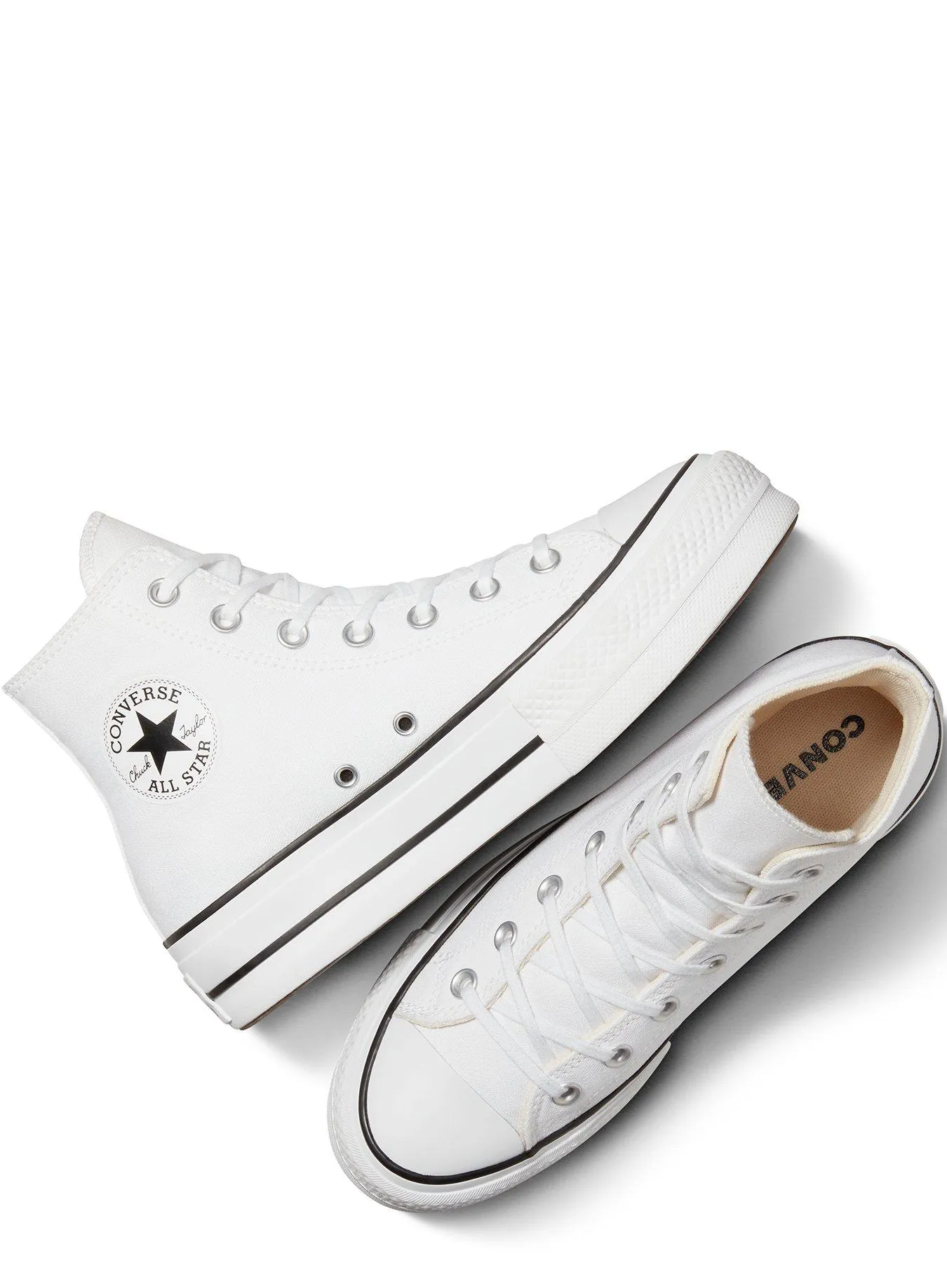 Converse Womens Lift Hi Top Trainers - White/Black