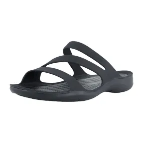 Crocs Swiftwater Women's Sandals - Versatile & Durable Black Sandal for Young Adults