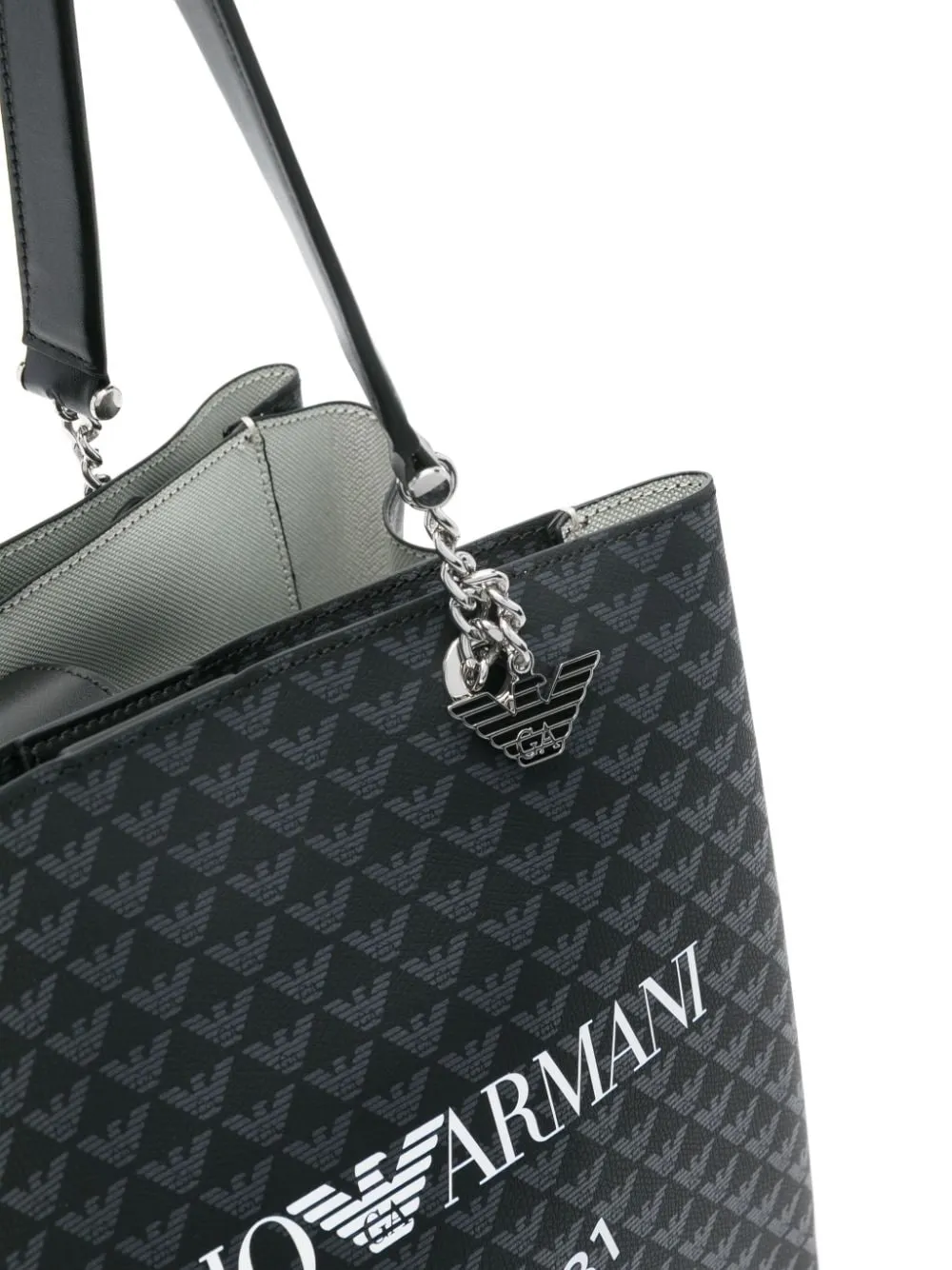 Emporio Armani    Emporio Armani Allover Logo Tote Bag