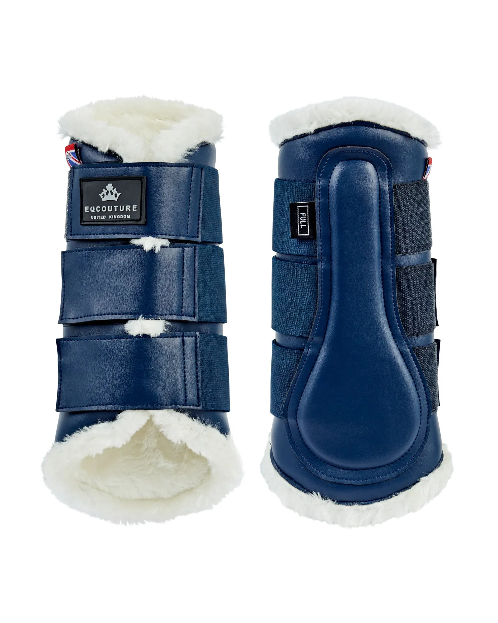 Eqcouture Symmetry WoolTech Brushing Boots - MIDNIGHT (NAVY)