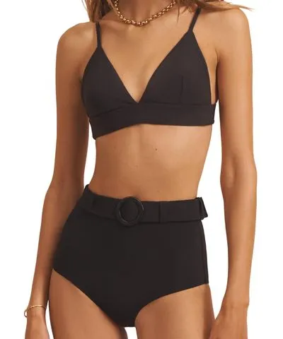 EVARAE Sabine Bikini Top In Black Coffee