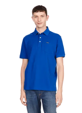 FACONNABLE  Plain cotton polo shirt - Blue