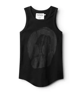 faded skull tank top