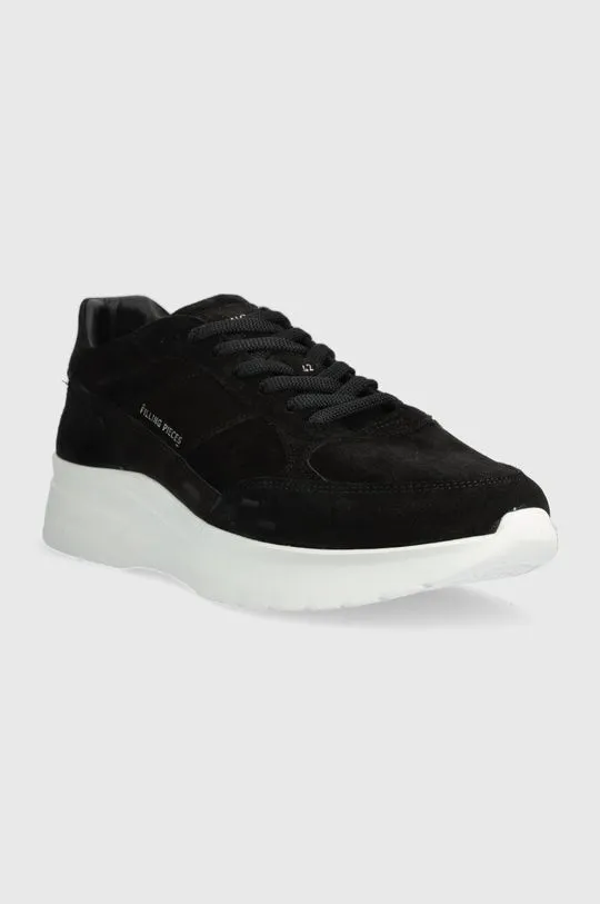 Filling Pieces suede sneakers black color