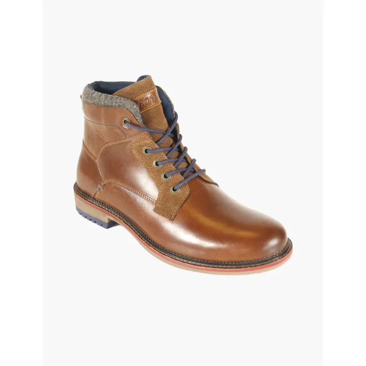 Front Watson Leather Boots Tan