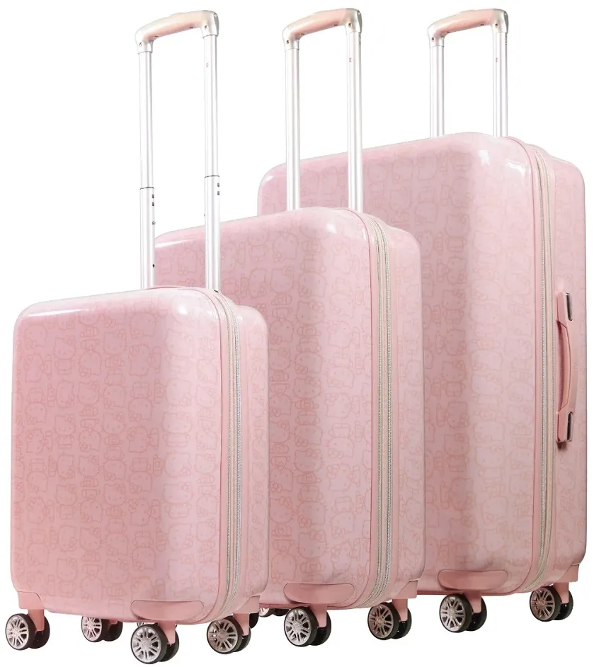 Ful Hello Kitty Pose All Over 3-Piece Luggage Set 