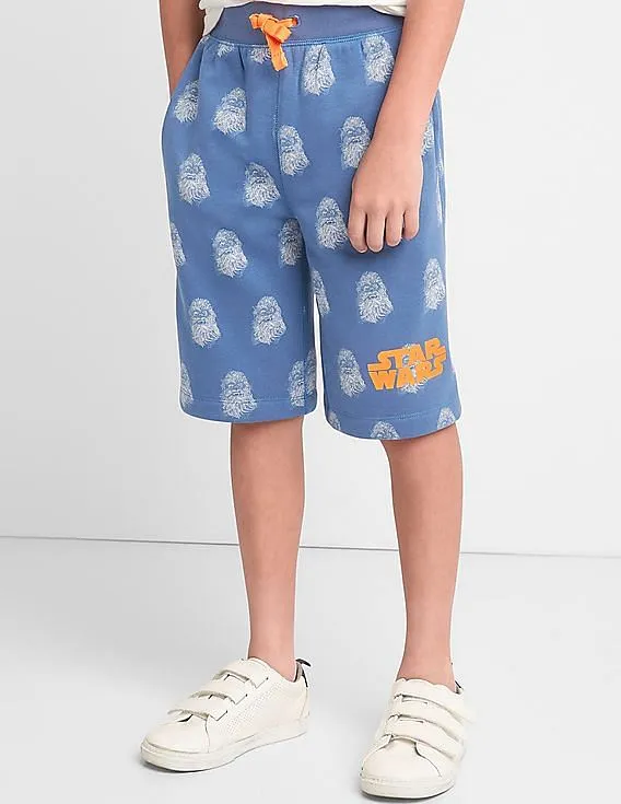 GAP Boys Blue Star Wars™ Pull-On Shorts