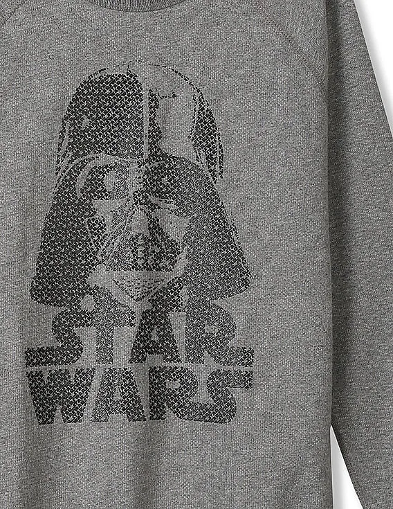 GAP Boys Grey Star Wars™ Graphic Crew Neck Sweatshirt