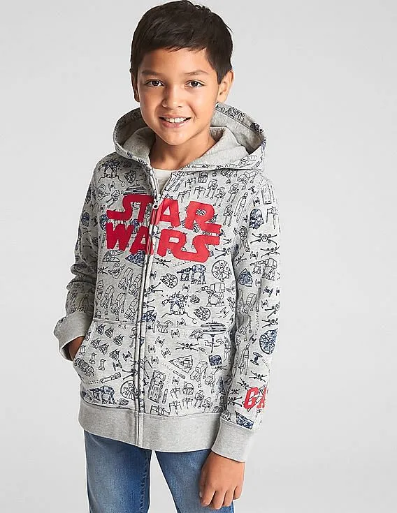 GAP Boys Grey Star Wars™ Hoodie Sweatshirt