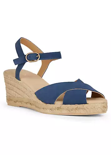 Geox Women’s Blue D Gelsa Low C Sandals | Grattan