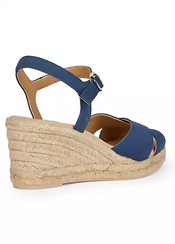 Geox Women’s Blue D Gelsa Low C Sandals | Grattan