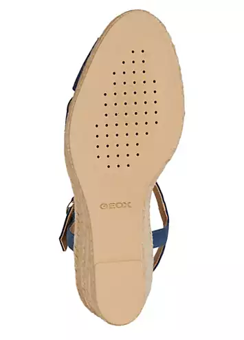 Geox Women’s Blue D Gelsa Low C Sandals | Grattan