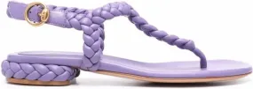 Gianvito Rossi braided-band open-toe sandals Purple