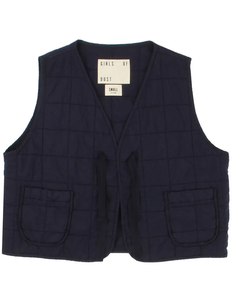 Girls Of Dust Life Vest Cotton Quilt Dark Navy