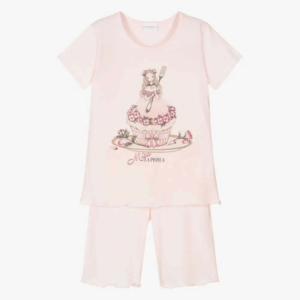 Girls Pink Short Pyjamas