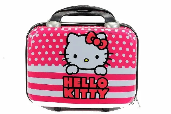 Hello Kitty Dots & Stripes Cosmetic Case Pink Bag KQ3082438